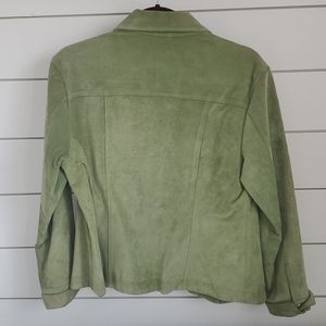 Green suede jacket